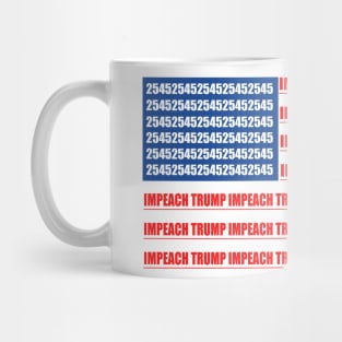 2545 Impeach Trump American Flag Mug